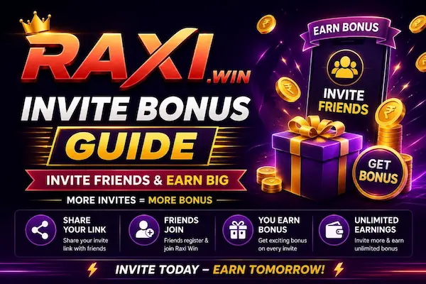 Raxi Win Invite Bonus Guide